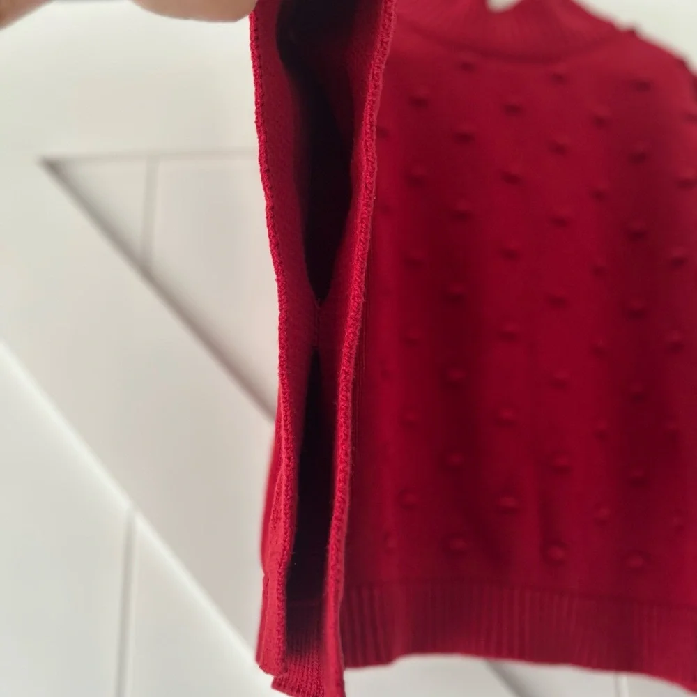 Girl’s Dark Red Carter’s mock neck sweater poncho